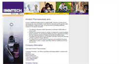 Desktop Screenshot of immtech-international.com