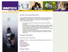Tablet Screenshot of immtech-international.com